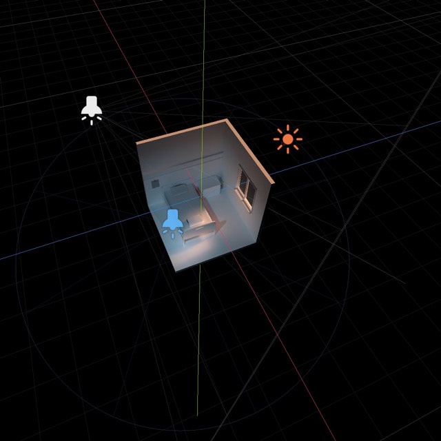 DREAM, process of building the scene